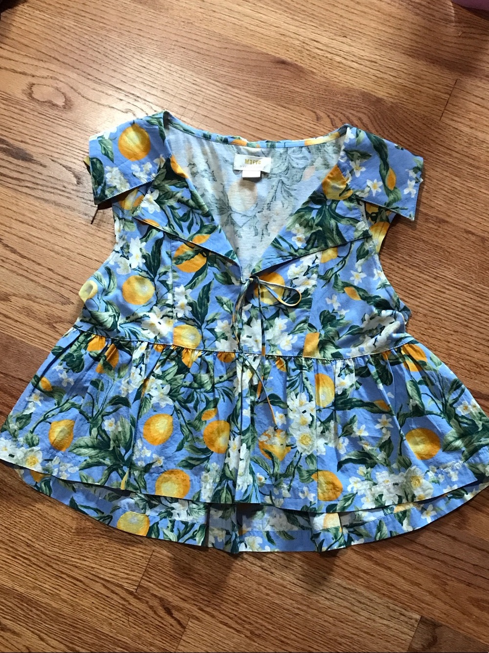 Maeve Anthropologie lemon top